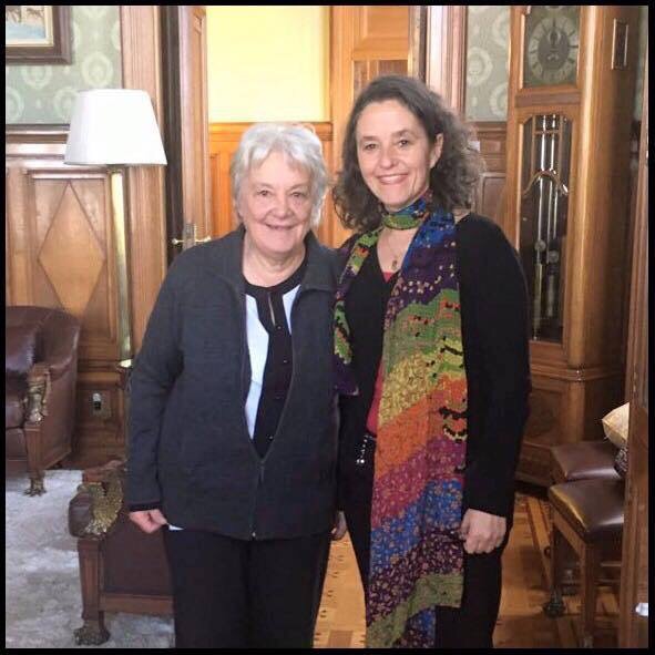 La presidenta de la Republica Lucia Topolansky destacó en su cuenta de Facebook la responsabilidad de trabajar junto a Patricia Ayala 