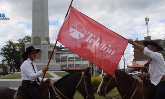 PASÓ POR ARTIGAS EL CHASQUE SOLIDARIO DE LA TELETÓN