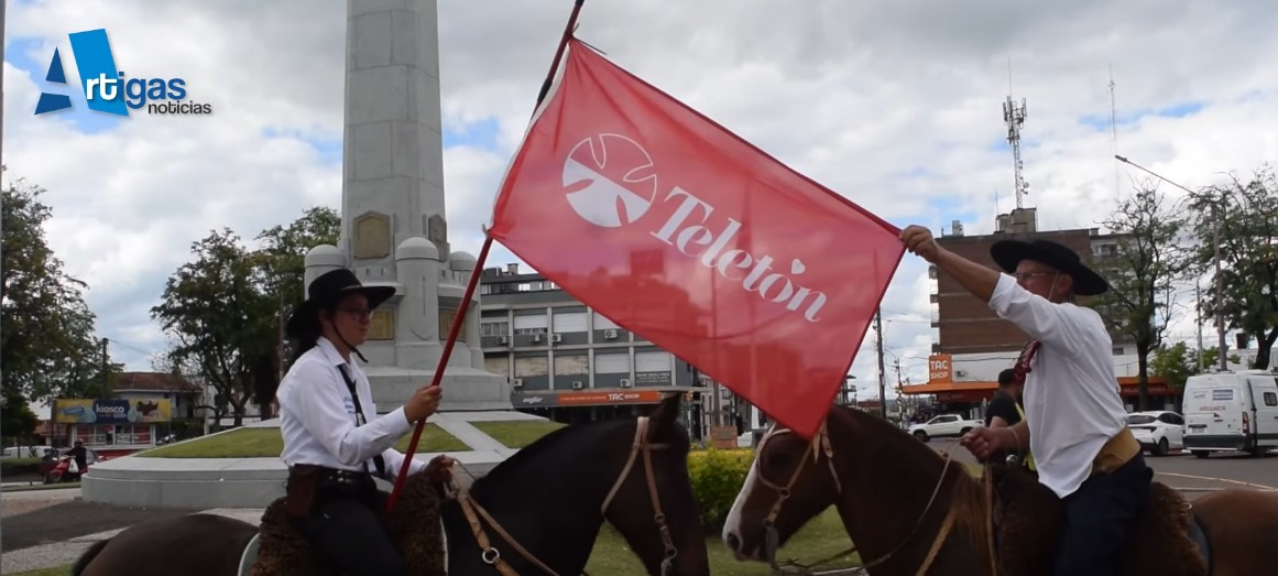 PASÓ POR ARTIGAS EL CHASQUE SOLIDARIO DE LA TELETÓN