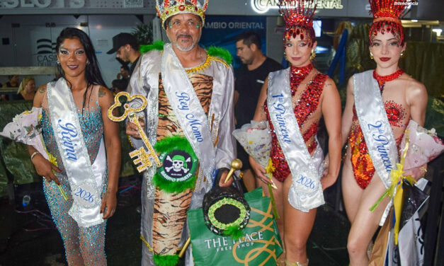 SE CORONÓ LA CORTE DEL CARNAVAL 2026 Y SE REALIZÓ EL SHOW DE BATERÍAS EN UNA NOCHE MARCADA POR LA LLUVIA Y EL SAMBA