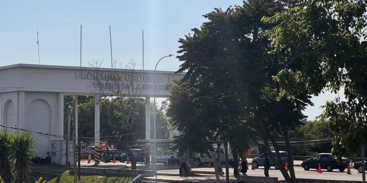 TRÁNSITO ENLENTECIDO EN EL PUENTE INTERNACIONAL DE LA CONCORDIA POR OBRAS DE REFACCIÓN