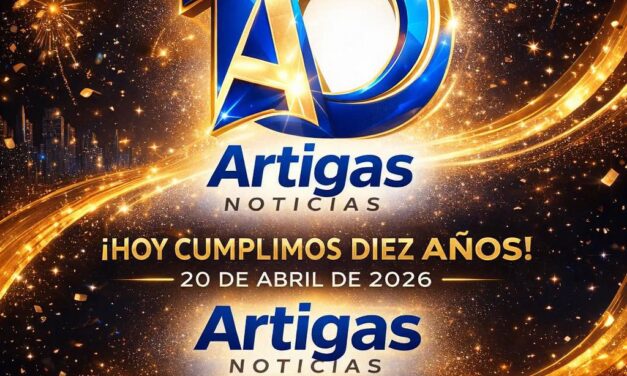 20 DE ABRIL: 10 AÑOS INFORMANDO  Hoy, 20 de abril de 2026, en Artigas Noticias cumplimos 10 años.